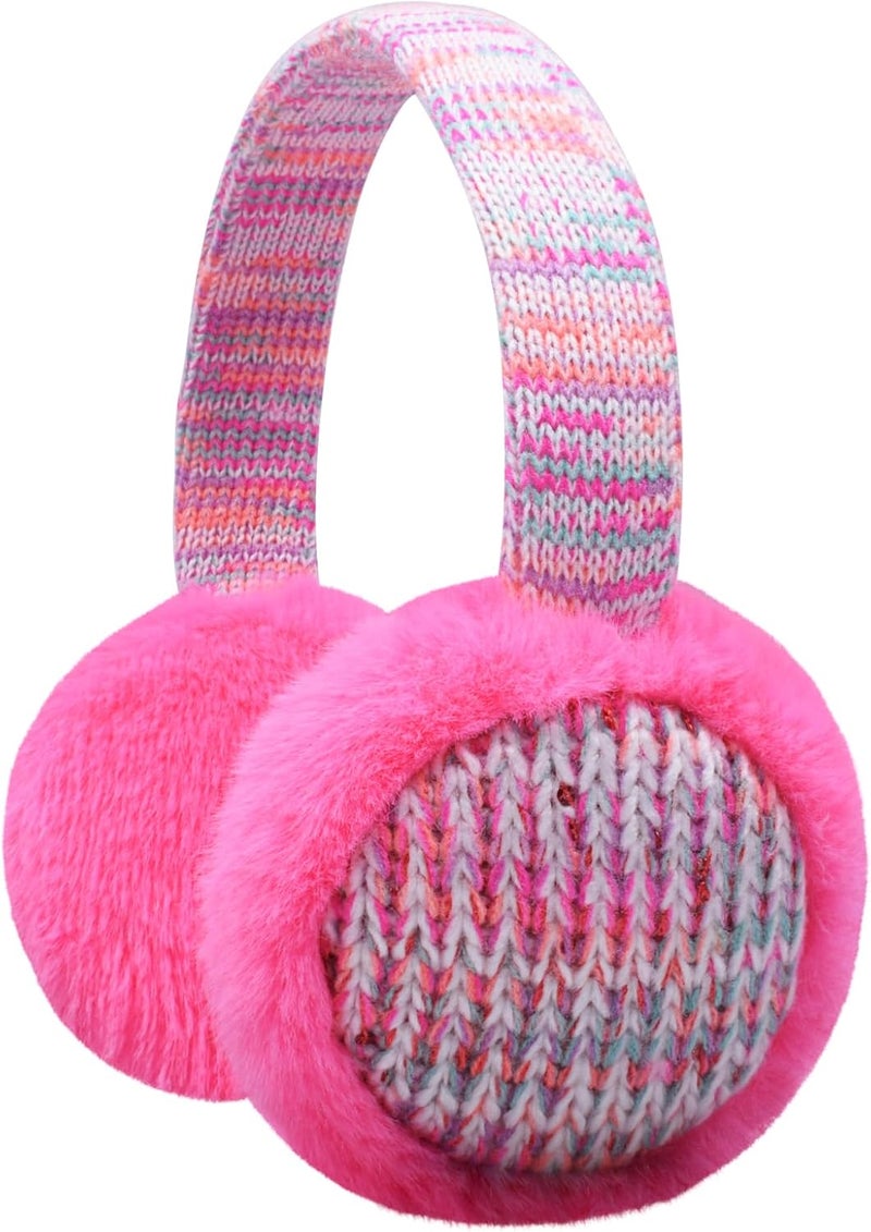 EDCYF Kids Knit EarMuffs Plush Warm Ear Muffs Winter Cold Weather Ear Warmer for Boys Girls - Image 1